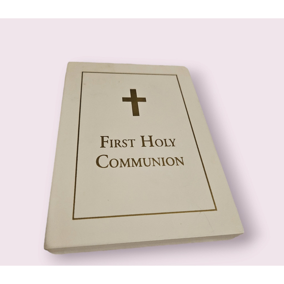 Vintage 1997 Roman, Inc. First Holy Communion Photo Frame 5x7 White Gold - Picture 6 of 11